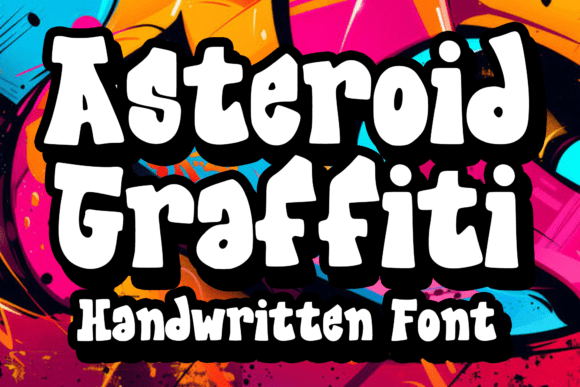 Asteroid Graffiti: Bold Typography for Modern Design