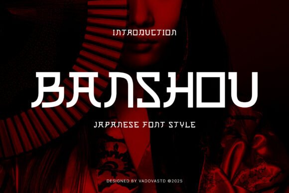 Banshou Font: Bold Japanese-Inspired Display Typography