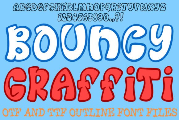 Bouncy Graffiti: A High-Energy Display Typeface for Urban Creativity