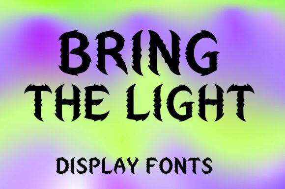 Bring the Light: Elevating Visual Impact with Bold Gothic Typography