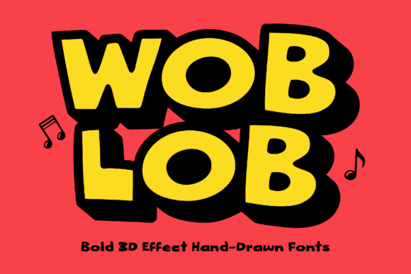 Bring Your Creative Projects to Life with Woblob: A Bold and Playful Font Family