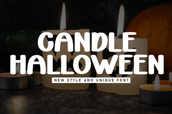 Candle Halloween: Igniting Creativity with a Charming Handwritten Display Font