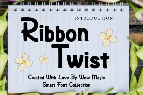 Charm Your Projects with Ribbon Twist: A Playful and Handcrafted Display Font