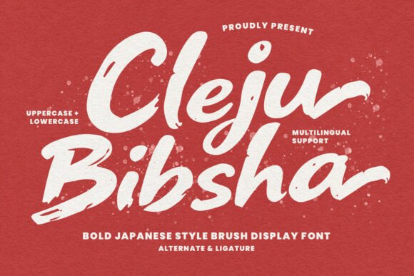 Cleju Bibsha: Authentic Japanese Calligraphy Font