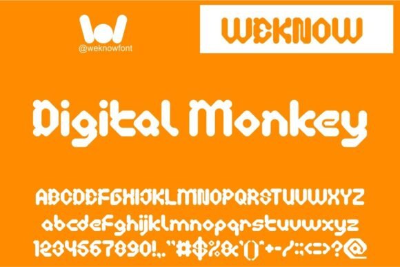 Digital Monkey: Strategic Application of Playful Tech Typography