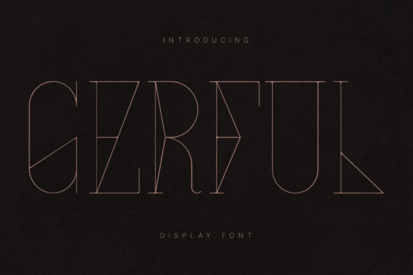 Discover the Elegance of Gerful: A Timeless Art Deco Inspired Typeface