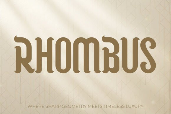 Elevate Your Creative Projects with Rhombus: A Sophisticated Display Serif Font