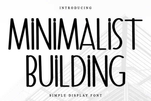 Embracing the Magic of Minimalist Building: A Typeface for the Festive Season