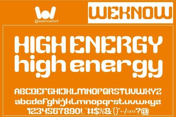 High Energy: A Modern, Futuristic Typeface for Creative Projects