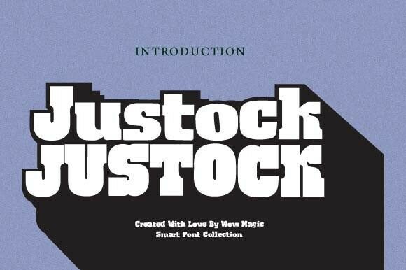 Justock: Bold Block Font for Impactful Design