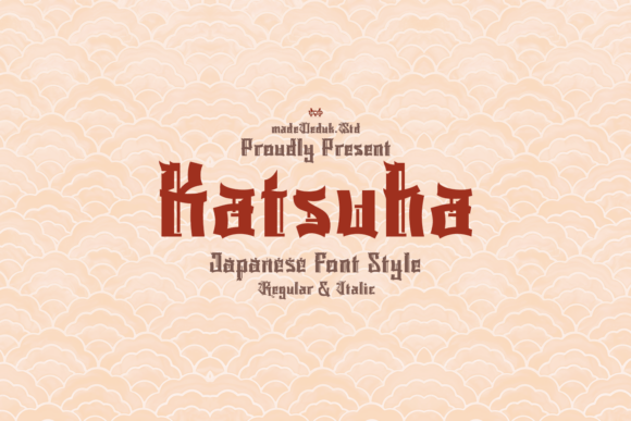 Katsuha: Sharp Decorative Kanji for Bold Design