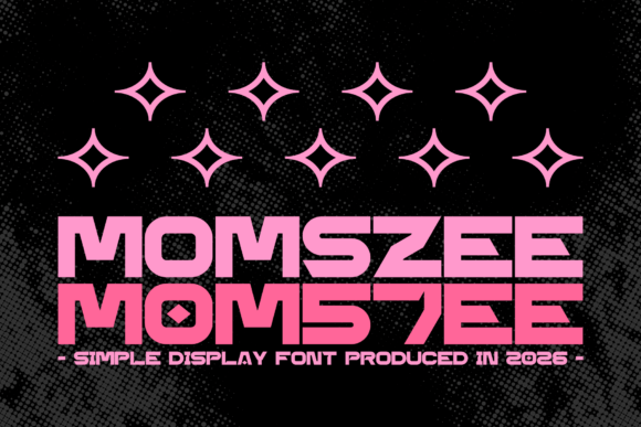 Momszee: A Modern Display Font for Bold and Elegant Visual Statements