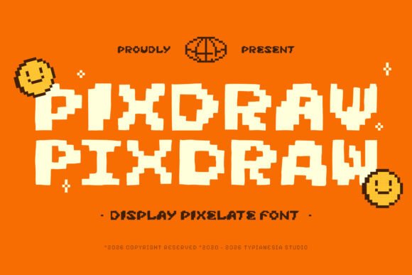 Pixdraw: A Bold and Vibrant Display Font for Creative Projects