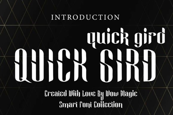 Quick Gird: A Bold, Modern Display Font