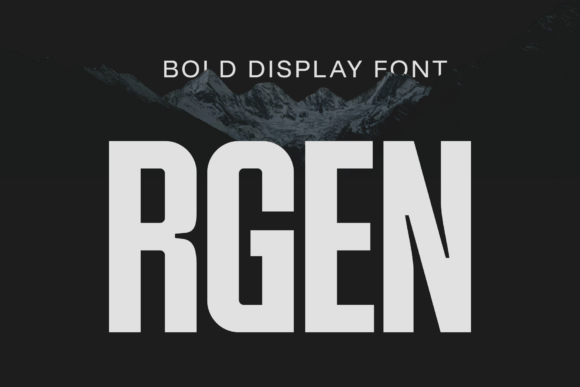 Rgen: Bold, Condensed Font for Impactful Design