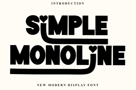 Simple Monoline: A Festive and Merry Typeface for Your Holiday Designs