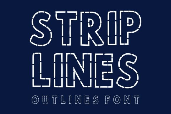 Strip Lines: A Modern, Eye-Catching Font