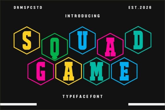 Unleashing Creativity with Squad Game: A Bold and Playful Display Typeface