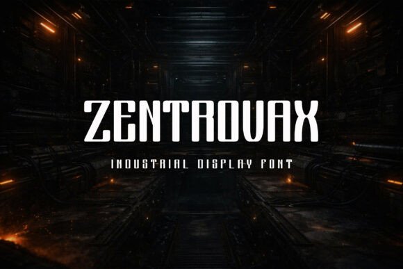 Zentrovax: The Bold Industrial Display Typeface